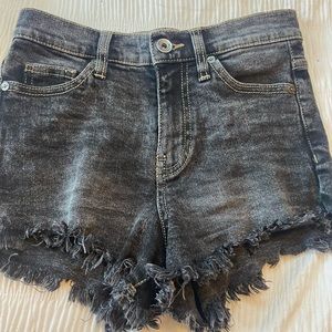 Kendal & Kylie, black Jean shorts. Size 24